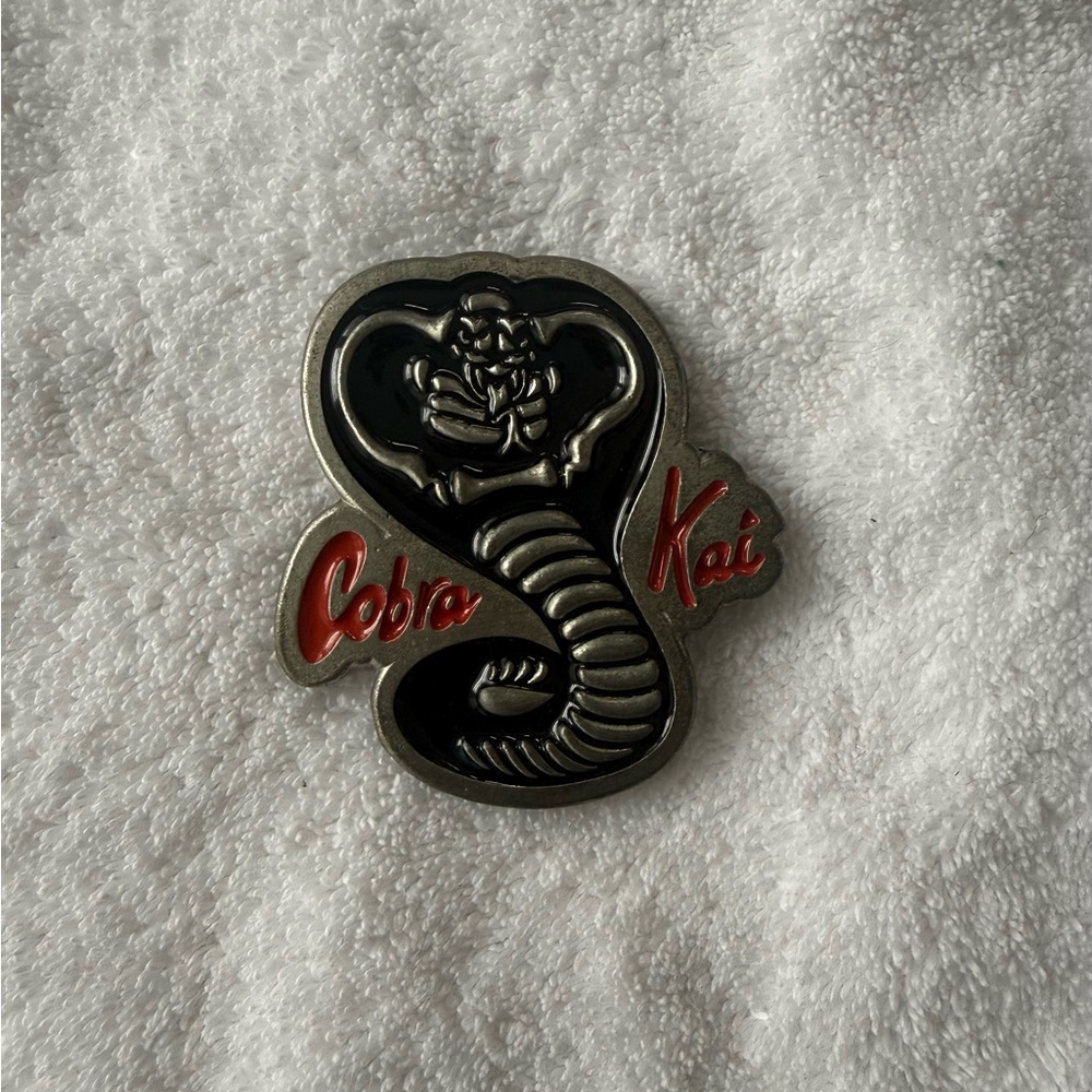 Black and Red Belt Buckle